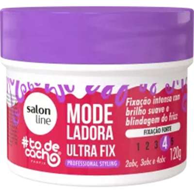 Modeladora salon line 120g todecacho ultra fix cond *