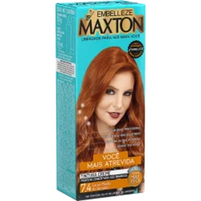 Tint. maxton + ox 7.4 louro medio acobreado 06381