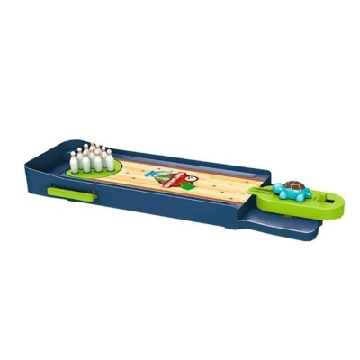BRINQUEDO JOGO BOLICHE COM LANCADOR TURTLE STRIKE 13 PCS