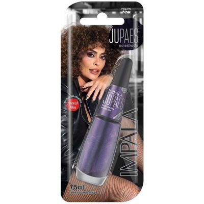 ESMALTE IMPALA BLISTER JU PAES NA ESTRADA METAL LIKE SEM LIMITES C 6 (881)