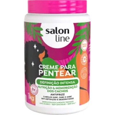 Cr. pent. salon line 1 kg definicao intensa, de pentear salon line definicao intensa 1kg