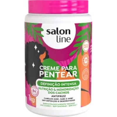 CREME DE PENTEAR SALON LINE 1 KG DEFINICAO INTENSA, DE PENTEAR SALON LINE DEFINICAO INTENSA 1KG