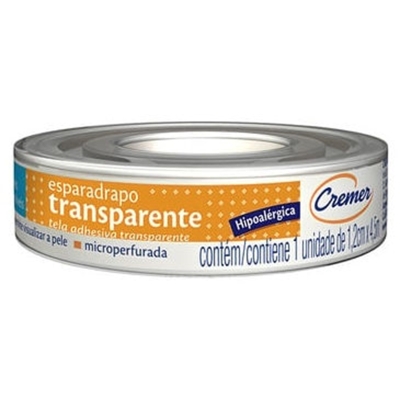 ESPARADRAPO CREMER TRANSPARENTE 1,2CMX4,5M