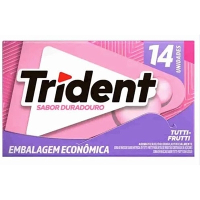 Chiclete trident tutti-frutti 14s 25g