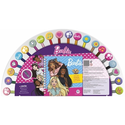 LIVRO BRINQUEDO ILUSTRADO KIT DIVERTIDO BARBIE UNIDADE 110089 - MAGIC KIDS