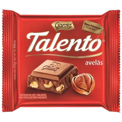Chocolate talento 25g avelas