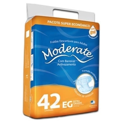 FRALDA GERIATRICA MODERATE SUPER ECON EG COM 42 TIRAS DRYLOCK