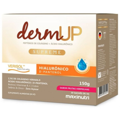 Dermup supreme verisol+hialuronico 150g c/30 saches 5g frutas vermelhas maxinutri