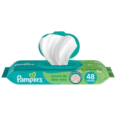 LENCO UMEDECIDO PAMPERS ALOE VERA 48UN