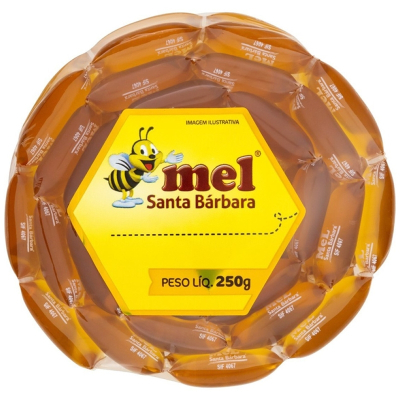 Mel sachet 250gr c/70 unidades - 0201- santa barbara - un
