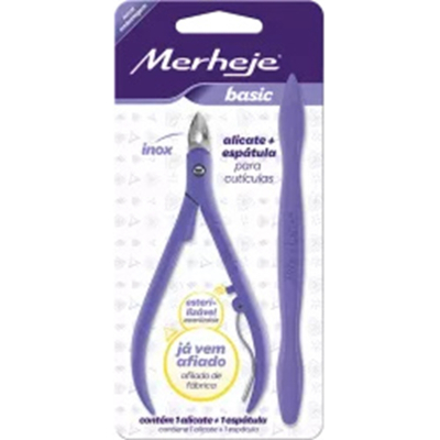 Alicate cuticula +espatula me, cespatula cuticula merheje lilas merheje