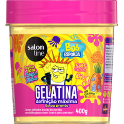 Gelatina salon line kids bob esponja definicao maxima 400g 