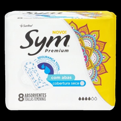ABSORVENTE SYM PREMIUM 8UN SECA ABAS