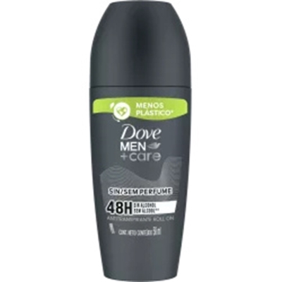 Des. dove roll-on 50ml men care s/ perfume, dove men s/ perfume 50ml