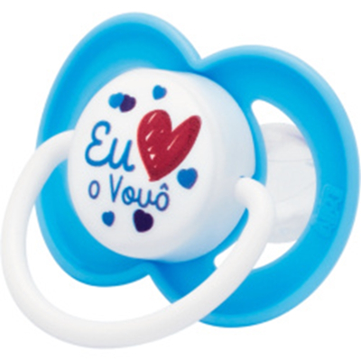 Chupeta lolly clean c5112-01 n.2 red sl azul, lolly clean silredt2 un 511201az lolly