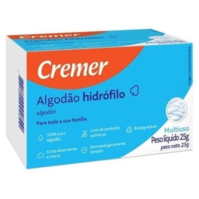 ALGODAO CREMER 25G ROLO, CREMER 25G