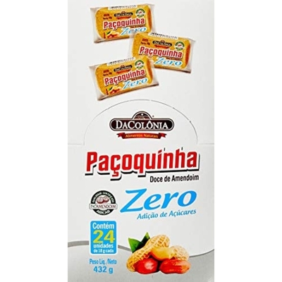 Pacoca rolha zero acucar 18g