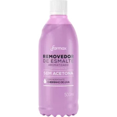 REMOVEDOR DE ESMALTE FARMAX 500ML UVA SEM ACETONA