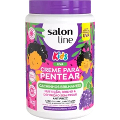 Cr. pent. salon line 1kg kids cachinhos brilhantes uva 